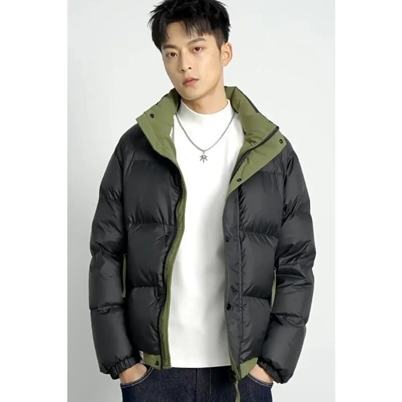 Luxus márkájú pehelykabát férfi téli meleg fehér kacsatollkabát Bomber szélálló kültéri könnyű pehelykabát férfi ruházat