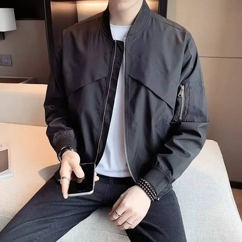 Meeste lennujope pommitaja mantel Sõjaväe meeste riided Air Force One Pilot pesapallijope kevad-sügis tuulejope