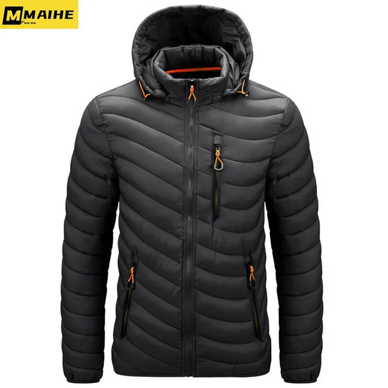 Jachetă ușoară căptușită cu puf de rață alb Puf cu glugă pentru bărbați Marime mare 5XL 6XL Îmbrăcăminte pentru bărbați Toamnă Iarnă Jachetă termică groasă