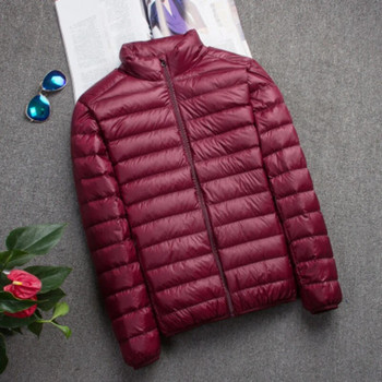 Нова марка Есенно зимно леко пухено яке Мъжки модни къси ултратънки леки младежки тънки якета с качулка Пухени якета 2022 г.