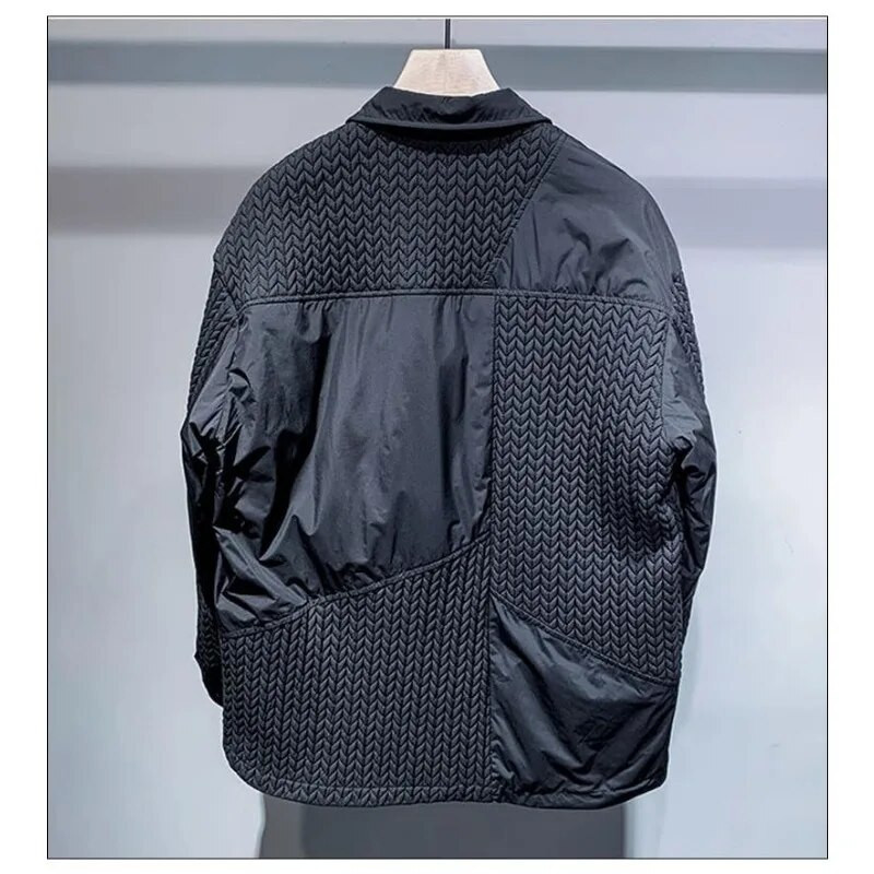 Jachetă Canada din puf pentru bărbați Jachetă ușoară și caldă de puf Jachetă mozaică cu un singur piept Cămașă de puf de toamnă iarnă Îmbrăcăminte de înaltă calitate