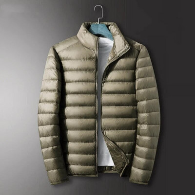 S-6XL Jachetă pentru bărbați din puf de rață Jachete ultra ușoare de primăvară cu glugă pentru bărbați Îmbrăcăminte de exterior portabilă Jachetă de protecție împotriva vântului impermeabilă