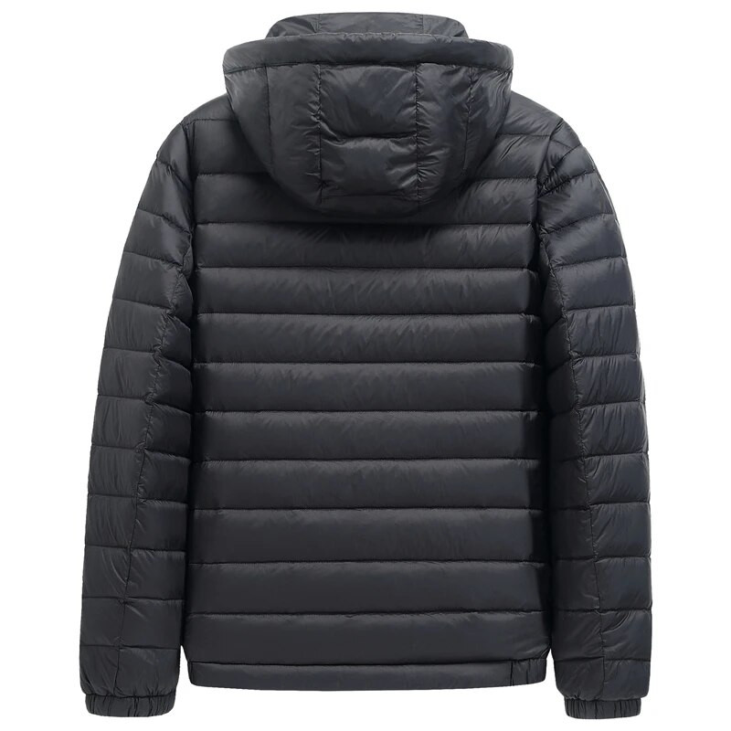 SHAN BAO 2022 Jachetă de puf largi pentru bărbați, marca de iarnă, cu glugă, în stil clasic, insigna de dimensiuni mari, jachetă ușoară de puf 5XL 6XL 7XL