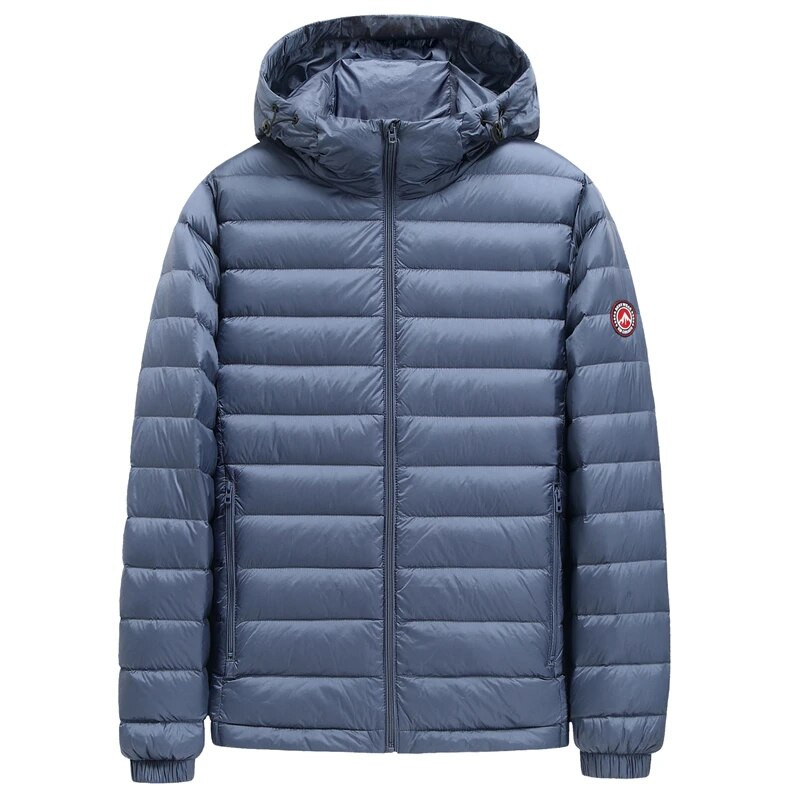 SHAN BAO 2022 Jachetă de puf largi pentru bărbați, marca de iarnă, cu glugă, în stil clasic, insigna de dimensiuni mari, jachetă ușoară de puf 5XL 6XL 7XL