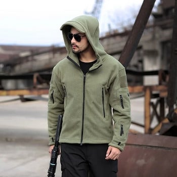 Military Fleece Tactical Jacket Εξωτερικού Θερμικού Αερισμού Sports Polar Jacket Casual Ανδρικό πουλόβερ με κουκούλα