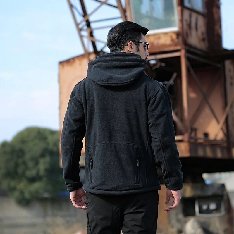 Vojna taktička jakna od flisa, vanjska toplinska ventilacija, sportska polarna jakna, ležerna muška vesta s kapuljačom