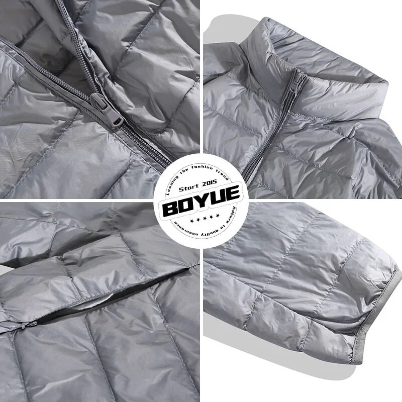 Jachetă de iarnă în stil Hong Kong, caldă, ușoară, rezistentă la apă, cu guler în jos, pentru bărbați/femei, la modă, de culoare solidă, haine versatile Top