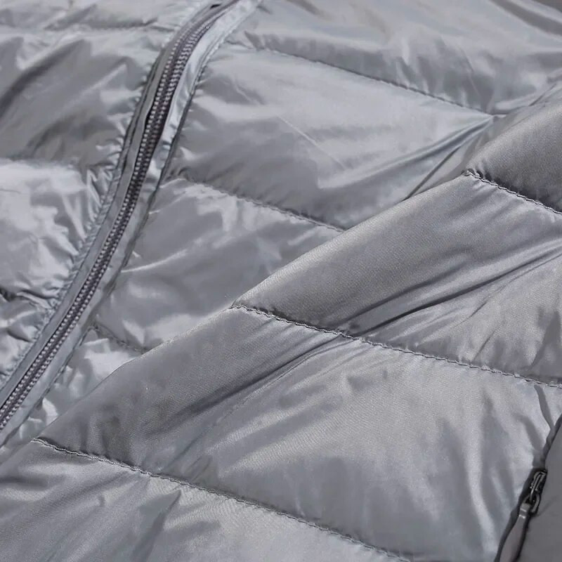 Jachetă de iarnă în stil Hong Kong, caldă, ușoară, rezistentă la apă, cu guler în jos, pentru bărbați/femei, la modă, de culoare solidă, haine versatile Top