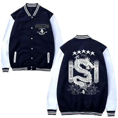 Coreea Stray Kids 5 stele Bărbați Femei Trend Baseball Jachetă Haina Hanorac Hanoră Baseball Uniforme Imprimare Cardigan Haine Topuri