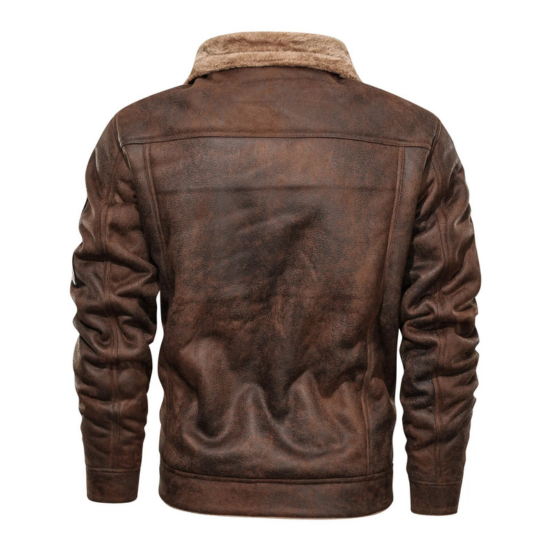 Novi modni muški topli kaputi od flisa Slim Fit jakne Muške zimske bomber jakne Integrirane kožne i krznene jakne i kaputi 4XL