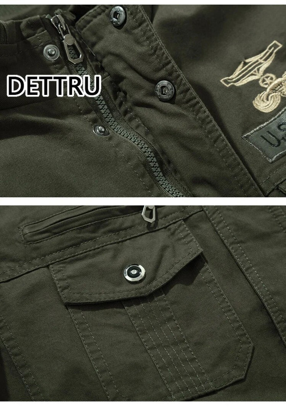 Jachete tactice militare pentru bărbați, cu fermoar ocazional, pentru pilot, pentru pilot, pentru bărbați, pentru bărbați, cu guler în picioare, îmbrăcăminte de exterior pentru bărbați, 6XL