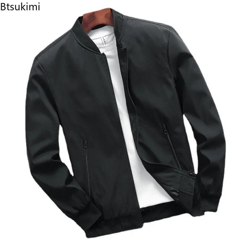 2024. Proljeće Jesen Muške bomber jakne Muška gornja odjeća Slim Fit jednobojni kaputi Modna muška ulična bejzbol jakne Odjeća