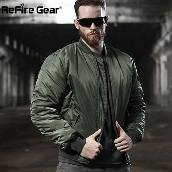 MA1 Army Air Force Fly Pilot Jacket Military Airborne Flight Tactical Bomber Jacket Ανδρικό μπουφάν Winter Warm Aviator Motorcycle Down παλτό