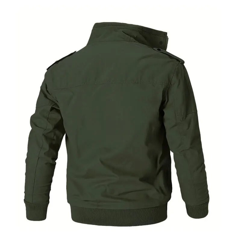 Jachetă ușoară pentru bărbați de dimensiuni mari, la modă, ocazional, din bumbac, îmbrăcăminte zilnică, jachetă solidă, îmbrăcăminte exterioară, pentru primăvară, toamnă, iarnă, îmbrăcăminte pentru bărbați