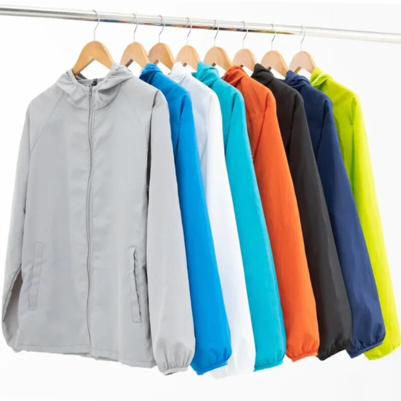 Ανδρικά Γυναικεία Αντιανεμική Πεζοπορία Αδιάβροχο μπουφάν κάμπινγκ Unisex Αναρρίχηση εξωτερικού χώρου Quick Dry Rain Coat Plus Size 7XL