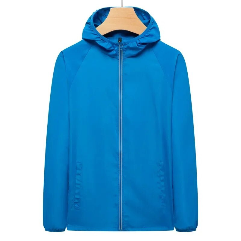 Ανδρικά Γυναικεία Αντιανεμική Πεζοπορία Αδιάβροχο μπουφάν κάμπινγκ Unisex Αναρρίχηση εξωτερικού χώρου Quick Dry Rain Coat Plus Size 7XL