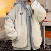 2023 Radne majice s kapuljačom od janjeće vune Ženske zimske debele tople podstavljene jakne Kaput Retro široka majica s kapuljačom Ženski zimski kaput