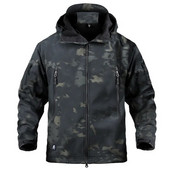 Jachetă militară tactică de iarnă pentru bărbați Army CP Camuflaj Airsoft Îmbrăcăminte impermeabilă Windbreaker Multicam Fleece Bomber Mantoane Bărbați