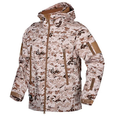 Jachetă militară tactică de iarnă pentru bărbați Army CP Camuflaj Airsoft Îmbrăcăminte impermeabilă Windbreaker Multicam Fleece Bomber Mantoane Bărbați