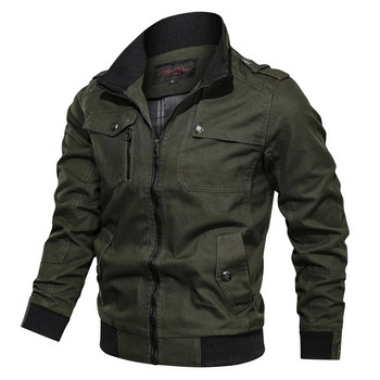 2022 Fashion Slim Bomber Windbreaker Jackets Παλτό Άνοιξη Φθινόπωρο Νέο Μπουφάν Ανδρικά Ανδρικά ρούχα Στρατού Στρατιωτικά Casual Cotton