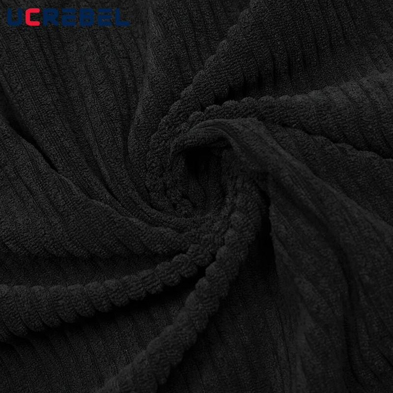 Gradientu dažyta džinsinė striukė, vyriška gatvės apranga, hip-hop'o sujungimas, laisvas ilgomis rankovėmis atvartas Striukė Viršutiniai drabužiai