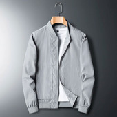 Čvrsta muška bomber jakna Modni kaputi s patentnim zatvaračem Muški uski fakultetski luksuzni pilotski bejzbolski jakni Muška vjetrovka Gornja jakna Kaput