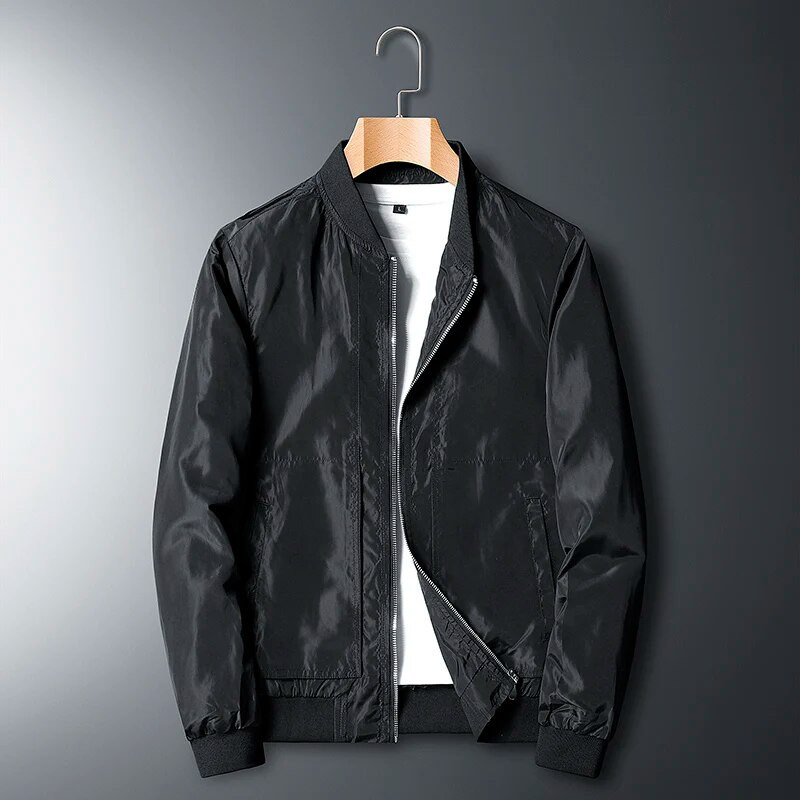 Čvrsta muška bomber jakna Modni kaputi s patentnim zatvaračem Muški uski fakultetski luksuzni pilotski bejzbolski jakni Muška vjetrovka Gornja jakna Kaput