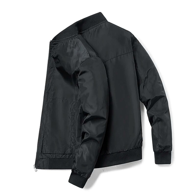 Čvrsta muška bomber jakna Modni kaputi s patentnim zatvaračem Muški uski fakultetski luksuzni pilotski bejzbolski jakni Muška vjetrovka Gornja jakna Kaput