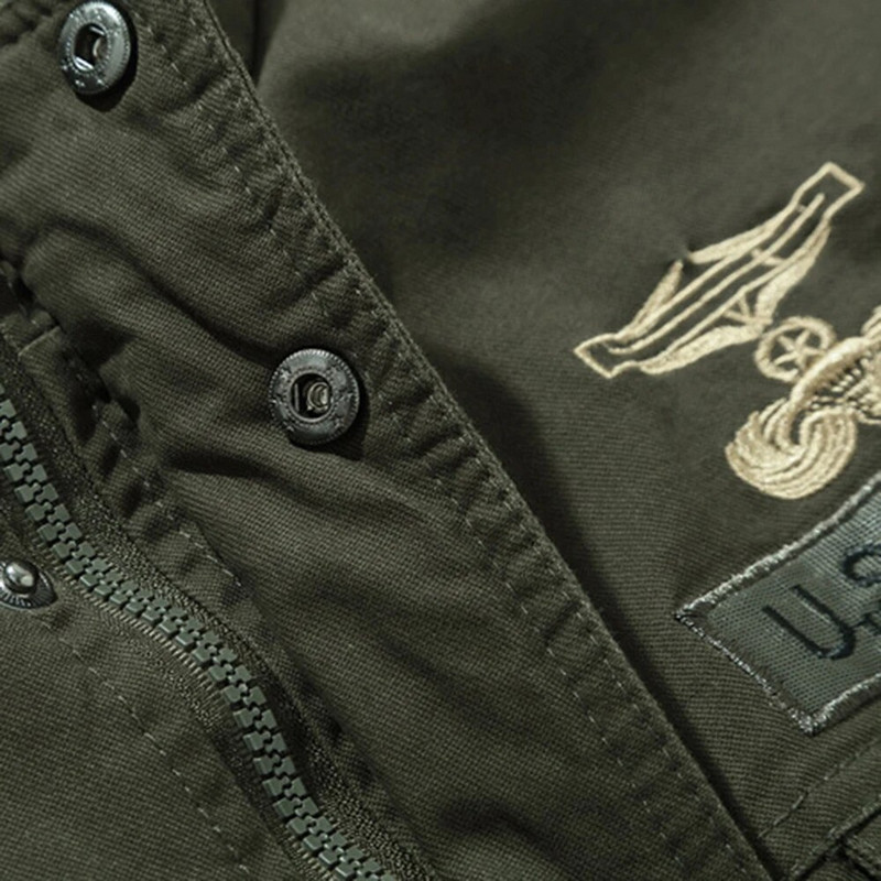 Muška uniforma vojnog stila Archon pilotska jakna Jesenska i zimska zgodna jakna Vojni navijački taktički traper kaput iz Drugog svjetskog rata