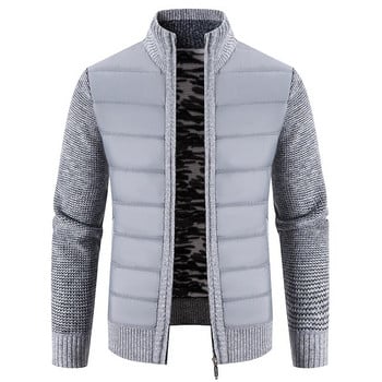 Ново мъжко плетено яке, пуловер с цип, палто, полар, бейзболен джъмпер, корейски дебели топли спортни якета, мъжка жилетка, голф, ветровка