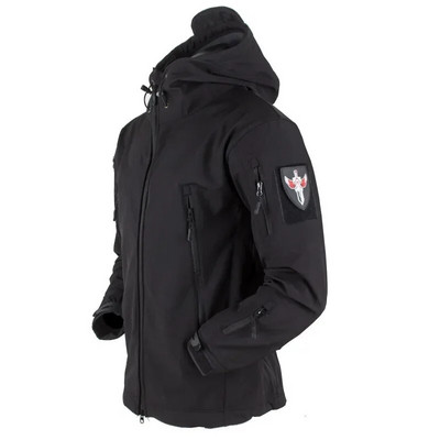 Shark Skin Soft Shell Taktička jakna Muška runovojna vojna vodootporna borbena muška jakna s kapuljačom Lovačke vjetrovke