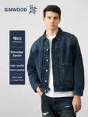 SIMWOOD High Standard Series 2024 Spring New Regular Fit 16OZ Selvedge traper jakne Muškarci Ženska odjeća visoke kvalitete