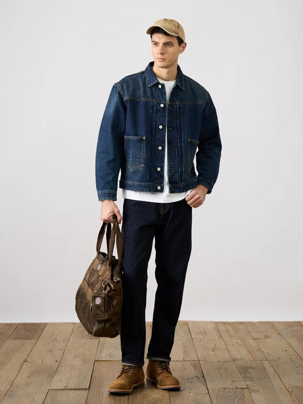 SIMWOOD High Standard Series 2024 Spring New Regular Fit 16OZ Selvedge traper jakne Muškarci Ženska odjeća visoke kvalitete