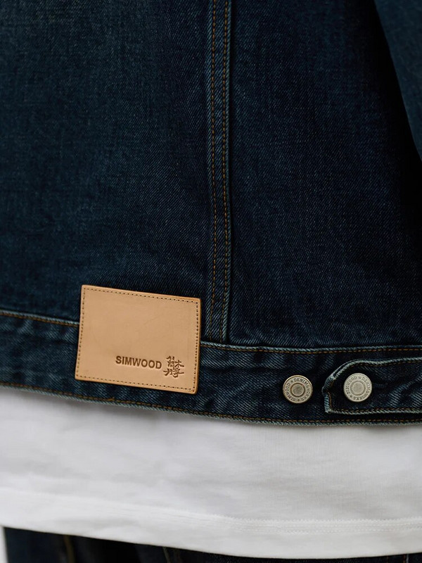 SIMWOOD High Standard Series 2024 Spring New Regular Fit 16OZ Selvedge traper jakne Muškarci Ženska odjeća visoke kvalitete