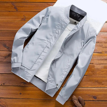 Casual ανδρικό παλτό Λεπτό άνετο σχέδιο με μαλακό φερμουάρ Ανδρικό μπουφάν Bomber Bomber Jacket Easy Match