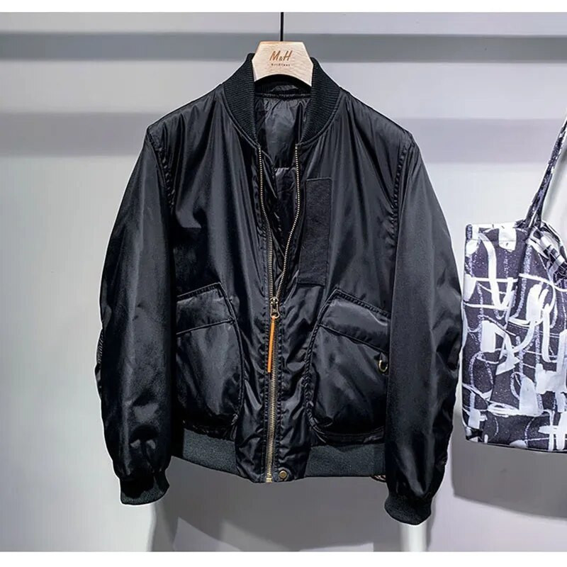 Vintage Top Streetwear Hip Hop Manta militară Bărbați Punk Bomber Flight Air Force Pilot Jachetă școală japoneză Nod îmbrăcăminte de baseball