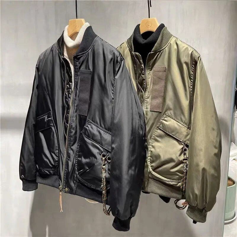 Vintage Top Streetwear Hip Hop Manta militară Bărbați Punk Bomber Flight Air Force Pilot Jachetă școală japoneză Nod îmbrăcăminte de baseball