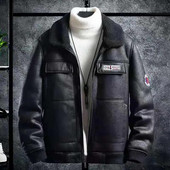 Bărbați, stilat, manșetă, haină cu rever, toamnă, iarnă, bărbați, îmbrăcăminte exterioară, fermoar, îmbrăcăminte de stradă