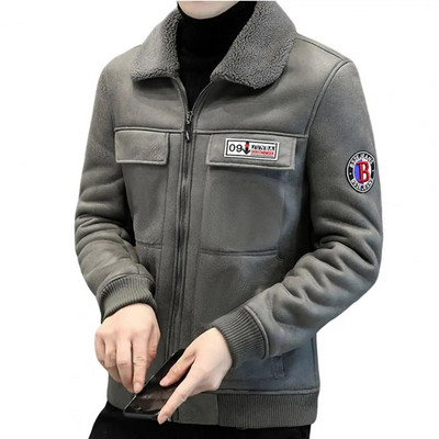 Bărbați, stilat, manșetă, haină cu rever, toamnă, iarnă, bărbați, îmbrăcăminte exterioară, fermoar, îmbrăcăminte de stradă