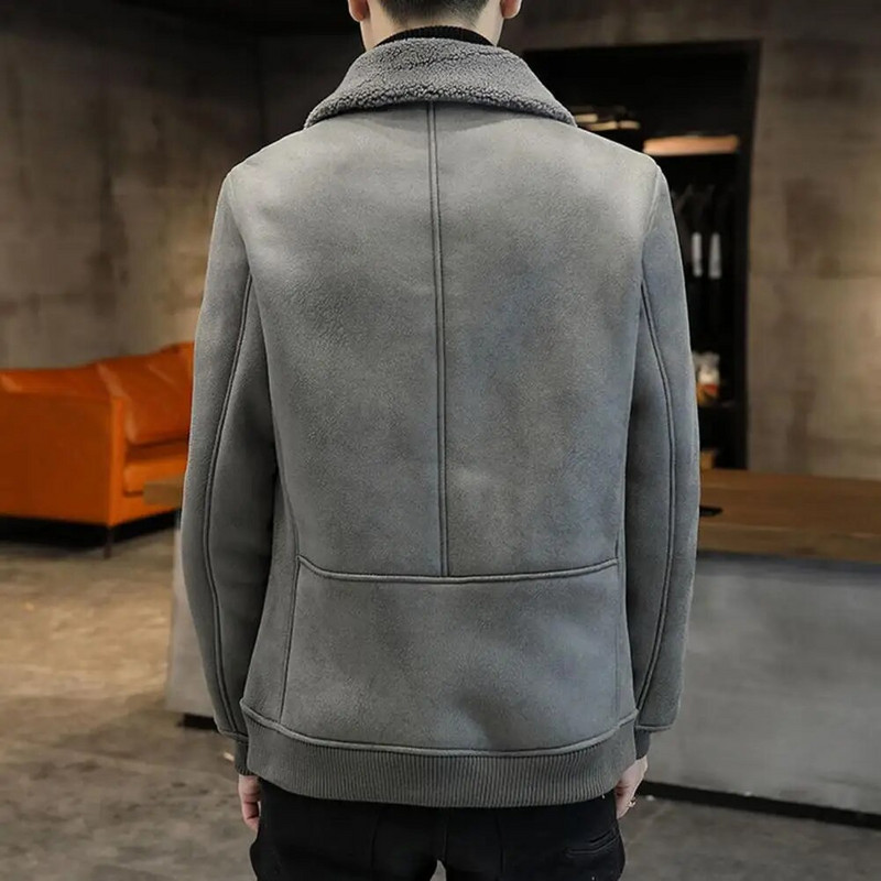 Bărbați, stilat, manșetă, haină cu rever, toamnă, iarnă, bărbați, îmbrăcăminte exterioară, fermoar, îmbrăcăminte de stradă