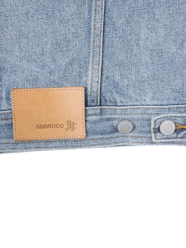 SIMWOOD, primăvară 2024, noi jachete supradimensionate din denim, bărbați, 15,02 oz, grele, 100% bumbac, spălate, din material vintage