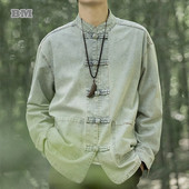 Κινέζικο στυλ Χαλαρό τζιν παλτό για άντρες Ρούχα Υψηλής ποιότητας Μπουφάν Harajuku Fashion Casual Jacket Vintage Ανδρικά