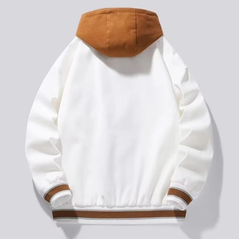 Jachetă cargo cu buzunare cu glugă pentru bărbați Îmbrăcăminte pentru bărbați de înaltă calitate, iarnă, toamnă, moda japoneză, haină largi pentru bărbați, jerseu de baseball cu glugă