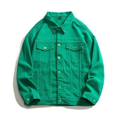 Muške jeans jakne Streetwear Hip Hop Bomber kaputi s izvezenim slovima Ženske Harajuku modne ležerne široke traper jakne Crnoplave