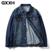 Cămașă din denim extra mare Bărbați Plus Size 7XL 8XL Jachetă albastră clasică Primăvara toamnă Moda oversize masculin Haine de marcă de înaltă calitate