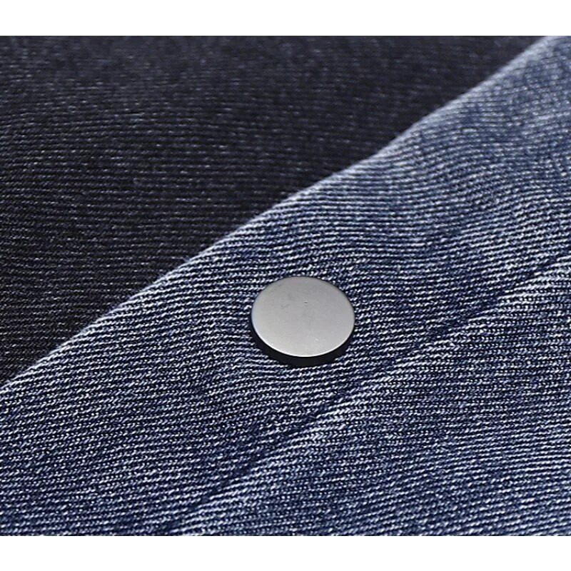 Retro prošivena muška modna traper jakna, košulja, kontrastna boja, vrećasta high street patchwork hiphop rever muška jakna