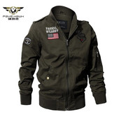 Vojna taktička jakna Muškarci Proljeće Jesen Uzročna bombaška jakna Kaput Vojna pilotska jakna Air Force Flight Cargo Kaput Plus Veličina 4XL