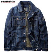 Jachetă de denim de toamnă, marcă de modă pentru bărbați, brodata europeană și americană, jachetă de denim de stradă, tactică, largi, jachete de lucru mari