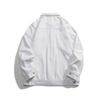 2023 Τζιν κοντό μπουφάν Ανδρικά τζιν παλτό Casual τσέπες αντιανεμικό φόρμες Bomber Streetwear Είδη ένδυσης