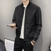 Palton pentru bărbați New Trend Ins Baseball, primăvară și toamnă, jachetă pentru bărbați, buzunare, îmbrăcăminte exterioară ocazională, jachetă bomber, îmbrăcăminte pentru bărbați